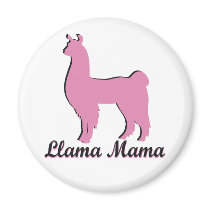 Llama Mama Refrigerator Magnet