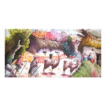 Llama Picture Peru village Photo Greeting Card