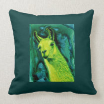 Llama Pillow - "Llemon-Llime Llama" american mojo pillows