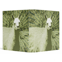 Llama Pop Art Vinyl Binders