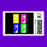 Llama Postage Stamp Blocks of Color stamps