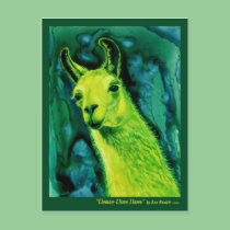 Llama Postcard - "Llemon-Llime Llama"