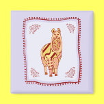 Llama Quilt magnets