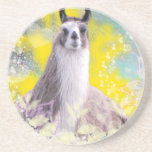 Llama Repose Fiberous Male Llama Montana Smoke coasters