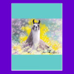 Llama Repose Fiberous Male Llama Montana Smoke postcards