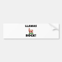 Llamas Rock Bumper Sticker