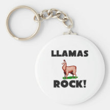 Llamas Rock Key Chain
