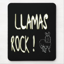 Llamas Rock! Mousepad