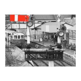 Llangollen train station. zazzle_wrappedcanvas