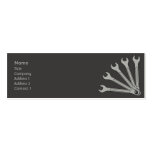 Llave - flaca plantilla de tarjeta de visita