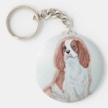 Llavero arrogante del perro de aguas de rey Charle