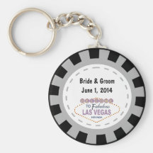 Llavero de la ficha de póker de Las Vegas