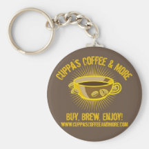 Llavero del logotipo de Cuppa
