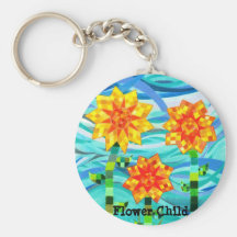 Llavero del niño de flor