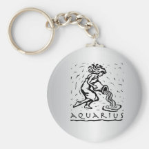 Llavero del zodiaco del acuario