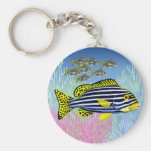Llavero oriental de los pescados de Sweetlips del 