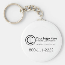 Llavero simple y de encargo de su logotipo aquí de