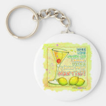 Llaveros - gota de limón Martini