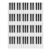 Llaves del teclado/del piano tarjeta postal