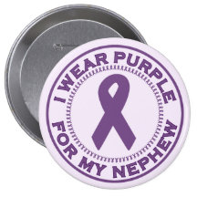 Llevo la púrpura para mi sobrino pin