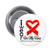Llevo una cinta para mi héroe - cáncer de sangre pins