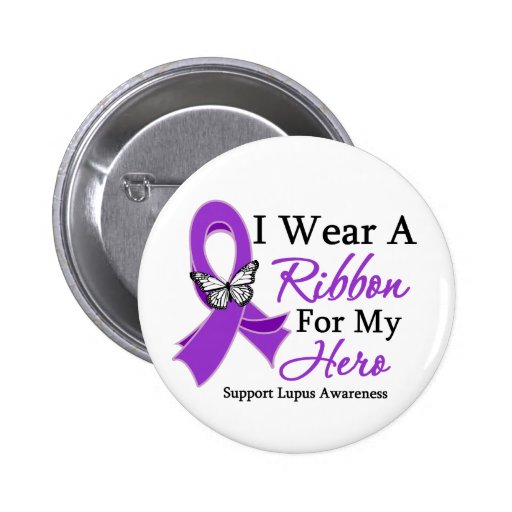 Llevo una cinta para mi HÉROE - lupus Pin
