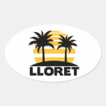 Lloret de Mar Oval Stickers
