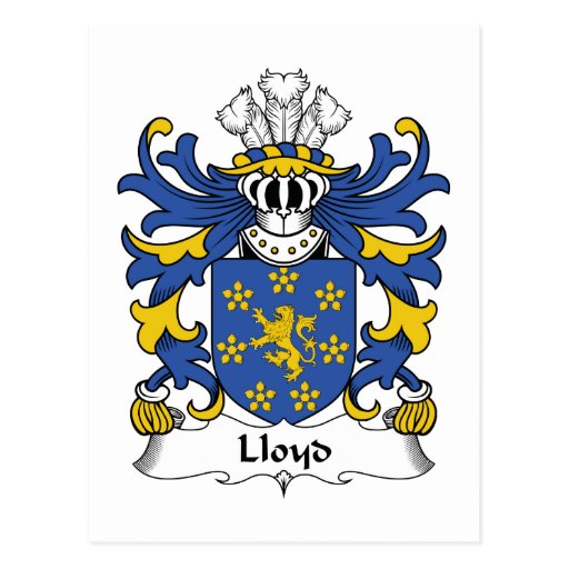 Lloyd Family Crest Postcard Zazzle
