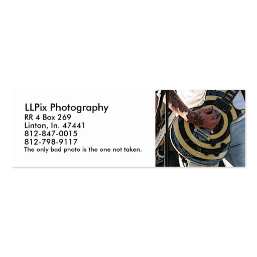 LLPix Photography Business Cards (front side)