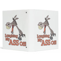 LMAO laughing my ass off funny donkey toon Binder