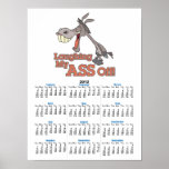 LMAO laughing my ass off funny donkey toon Poster