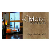 L'Mode Interior Designer Decorator Home Stager business cards