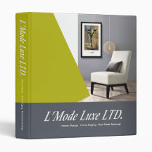 L'Mode Luxe Home Stager Interior Designer 3 Ring Binders