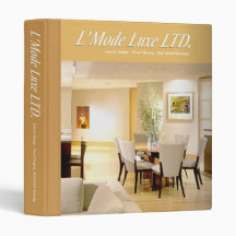 L'Mode Luxe Home Stager Interior Designer Vinyl Binders