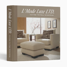 L'Mode Luxe Home Stager Interior Designer 3 Ring Binder
