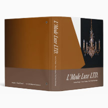 L'Mode Luxe Home Stager Interior Designer Vinyl Binder