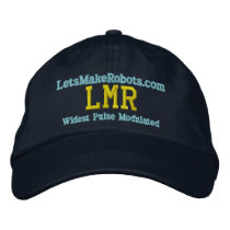 LMR, LetsMakeRobots embroidered hats by riklmr LMR, LetsMakeRobots embroidered hats