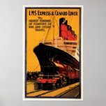 LMS Express & Cunard Liner Posters