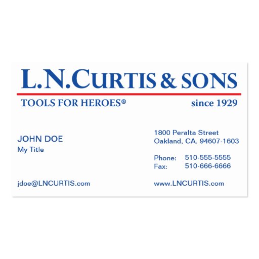 LNCS Business Card