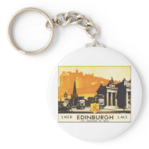 LNER Edinburgh LMS It's Quicker by Rail Keychains