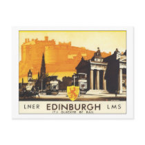 LNER Edinburgh LMS It's Quicker by Rail Postcards