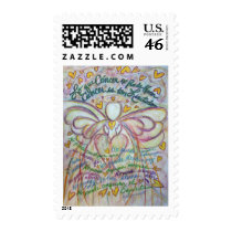Lo que Cáncer no Puede Hacer Angel Postage Stamp