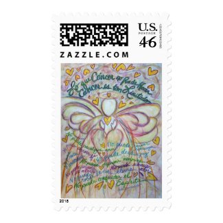 Lo que Cáncer no Puede Hacer Angel Postage Stamp stamp