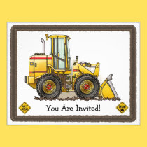 Loader Kids Party Invitation invitations