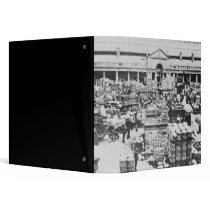 Loading Fruit at Covent Garden Market, 1900 3 Ring Binder