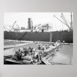 Loading Hides, New Orleans: 1903 Print