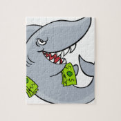 Loan Shark  Cartoon Character Jigsaw Puzzles