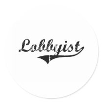 Lobbyist Professional Job stickers