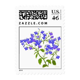 Lobelia Garden Flowers Postage stamp
