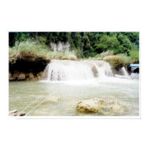 Loboc Falls Burlap posters by sheilajanebacs Loboc Falls Burlap posters